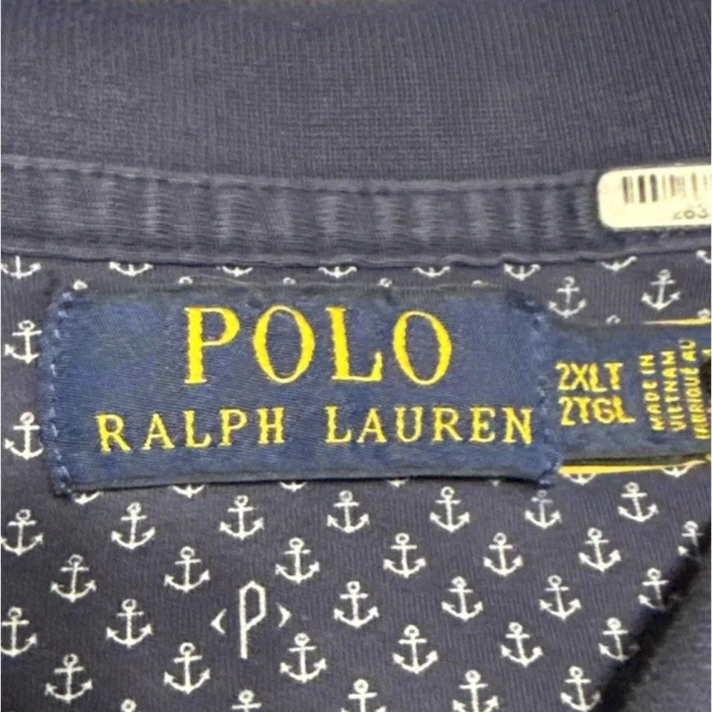 Polo Ralph Lauren‎ Nautical Anchors Mens 2XLT Navy Blue